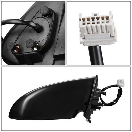 RETROVISOR MIRROR - OEM - 00-03 NISSAN SENTRA - POWERED - BLACK MATERIAL - RIGHT