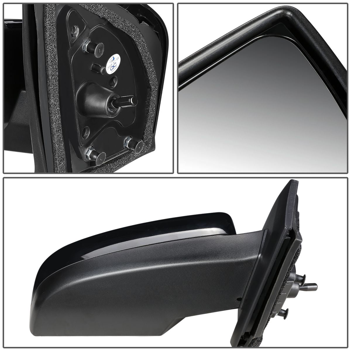 RETROVISOR MIRROR - OEM - 07-12 NISSAN SENTRA - MANUAL - PAINTABLE - BLACK - RIGHT