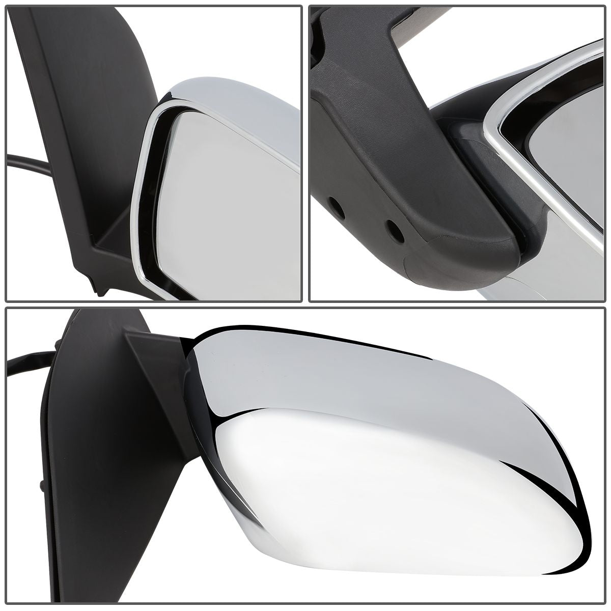 RETROVISOR MIRROR - OEM - 05-17 NISSAN FRONTIER / 05-15 NISSAN XTERRA - POWERED - CHROME - RIGHT