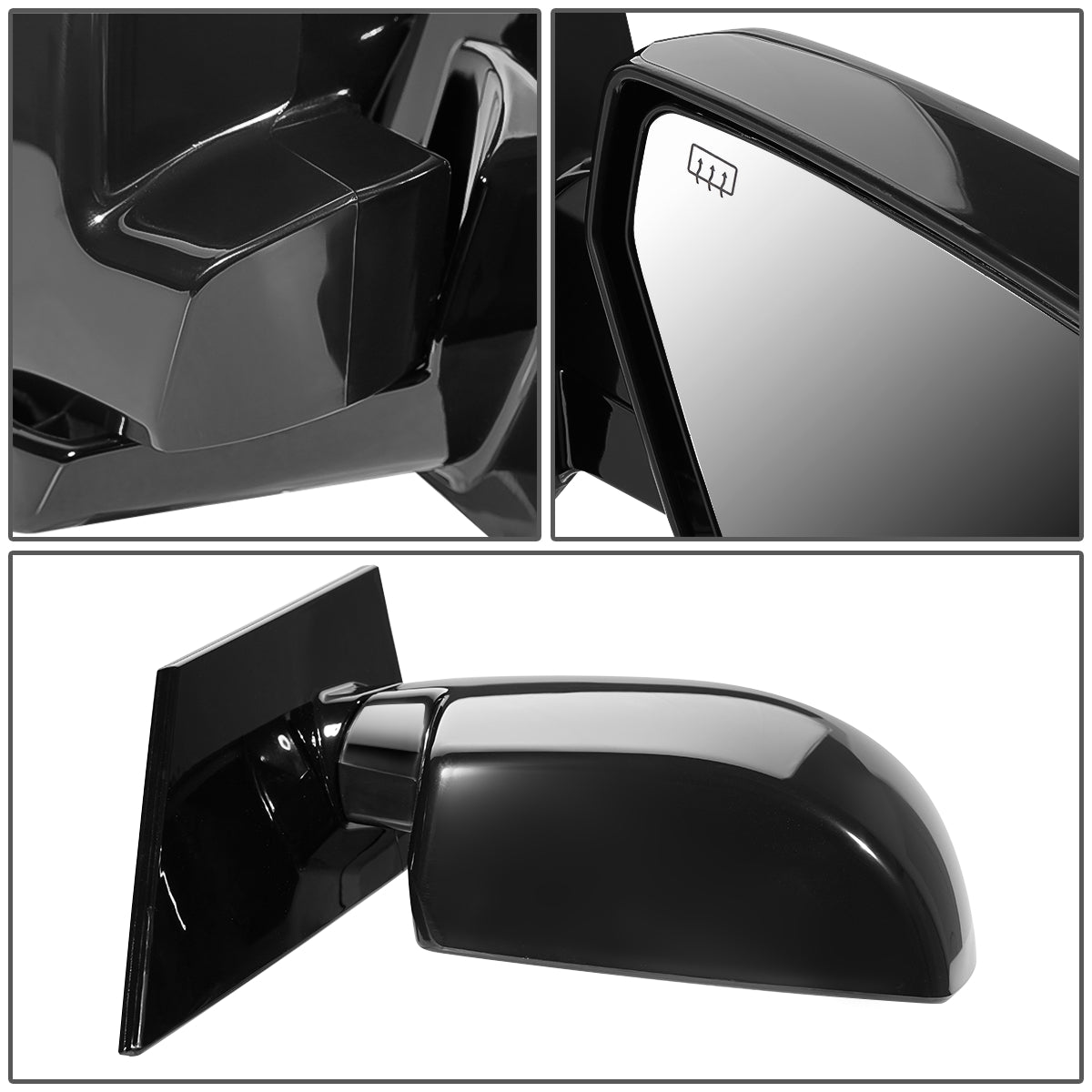 RETROVISOR MIRROR - OEM - 04-06 NISSAN QUEST - POWERED - HEATED - W/ MEMORY - FOLDING - BLACK MATERIAL - RIGHT