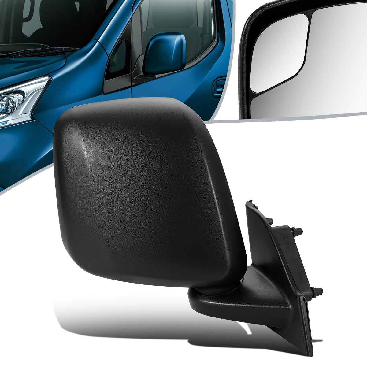 RETROVISOR MIRROR - OEM - 13-20 NISSAN NV200 - POWERED - HEATED - FOLDING - BLACK - RIGHT