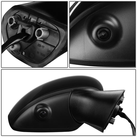 RETROVISOR MIRROR - OEM - 14-16 NISSAN VERSA NOTE - POWERED - HEATED - W/ CAMERA - FOLDING - BLACK MATERIAL - RIGHT