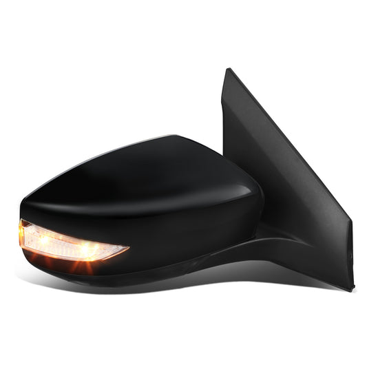RETROVISOR MIRROR - OEM - 13-15 NISSAN SENTRA - POWERED - W/ SIGNAL LIGHT - FOLDING - BLACK MATERIAL - RIGHT