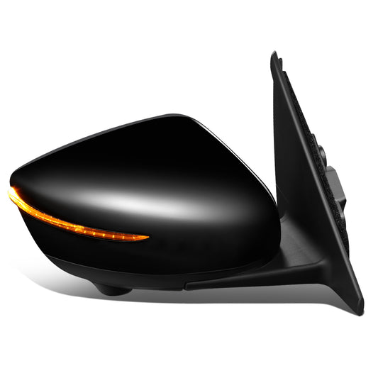 RETROVISOR MIRROR - OEM - 18-20 NISSAN KICKS - POWERED - HEATED - W/ SIGNAL LIGHT - W/ CAMERA - FOLDING - BLACK MATERIAL - RIGHT