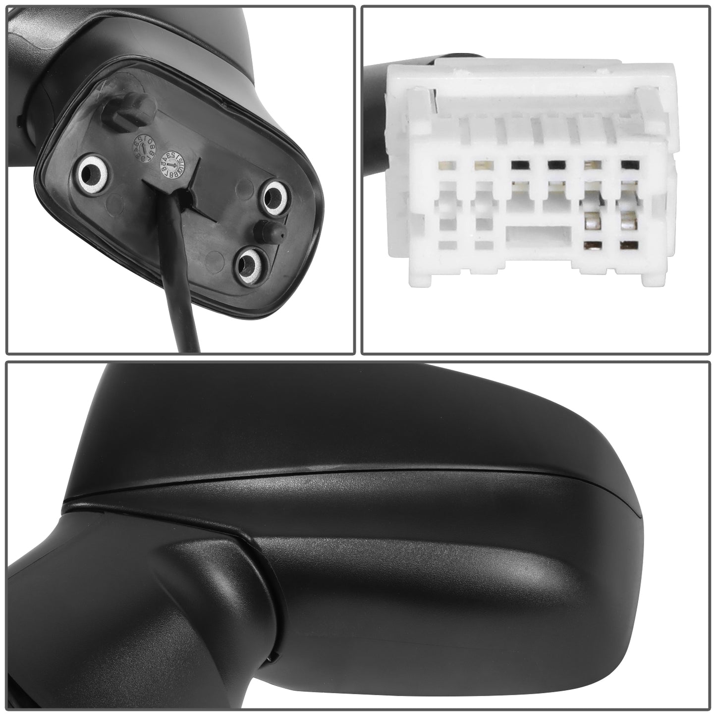 RETROVISOR MIRROR - OE STYLE - SCION FR-S 13-16 - WITH POWER WITH HEATED GLASS - DRIVER SIDE - PAINT TO MATCH - BLACK