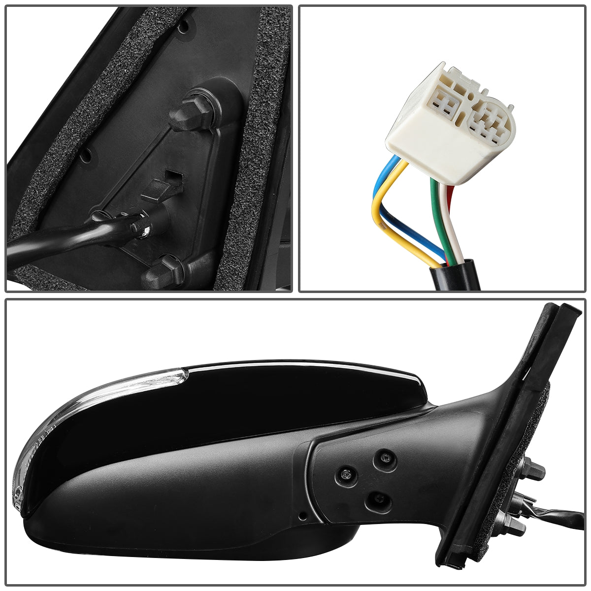 RETROVISOR MIRROR - OEM - 08-15 SCION XB - POWERED - PAINTABLE - BLACK - RIGHT