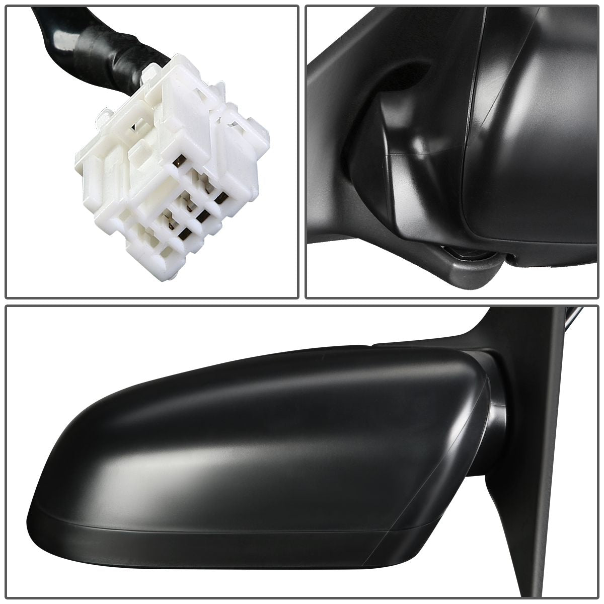 RETROVISOR MIRROR - OEM - 05-09 SUBARU LEGACY / 05-09 SUBARU OUTBACK - POWERED - HEATED - TEXTURED - BLACK - LEFT