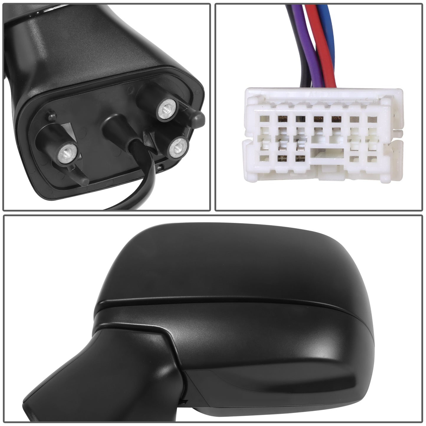 RETROVISOR MIRROR - OE STYLE - SUBARU FORESTER 14-18 - WITH POWER WITH HEATED - DRIVER SIDE - PAINT TO MATCH - BLACK