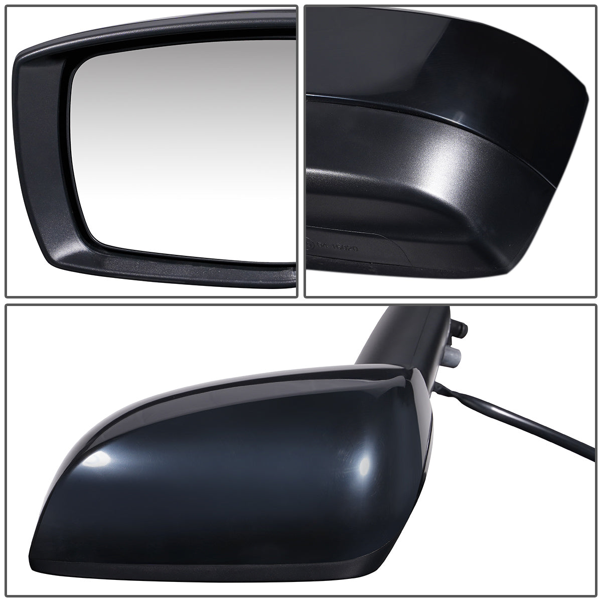 RETROVISOR MIRROR - OEM - 15-16 SUBARU IMPREZA - POWERED - HEATED - FOLDING - BLACK MATERIAL - LEFT