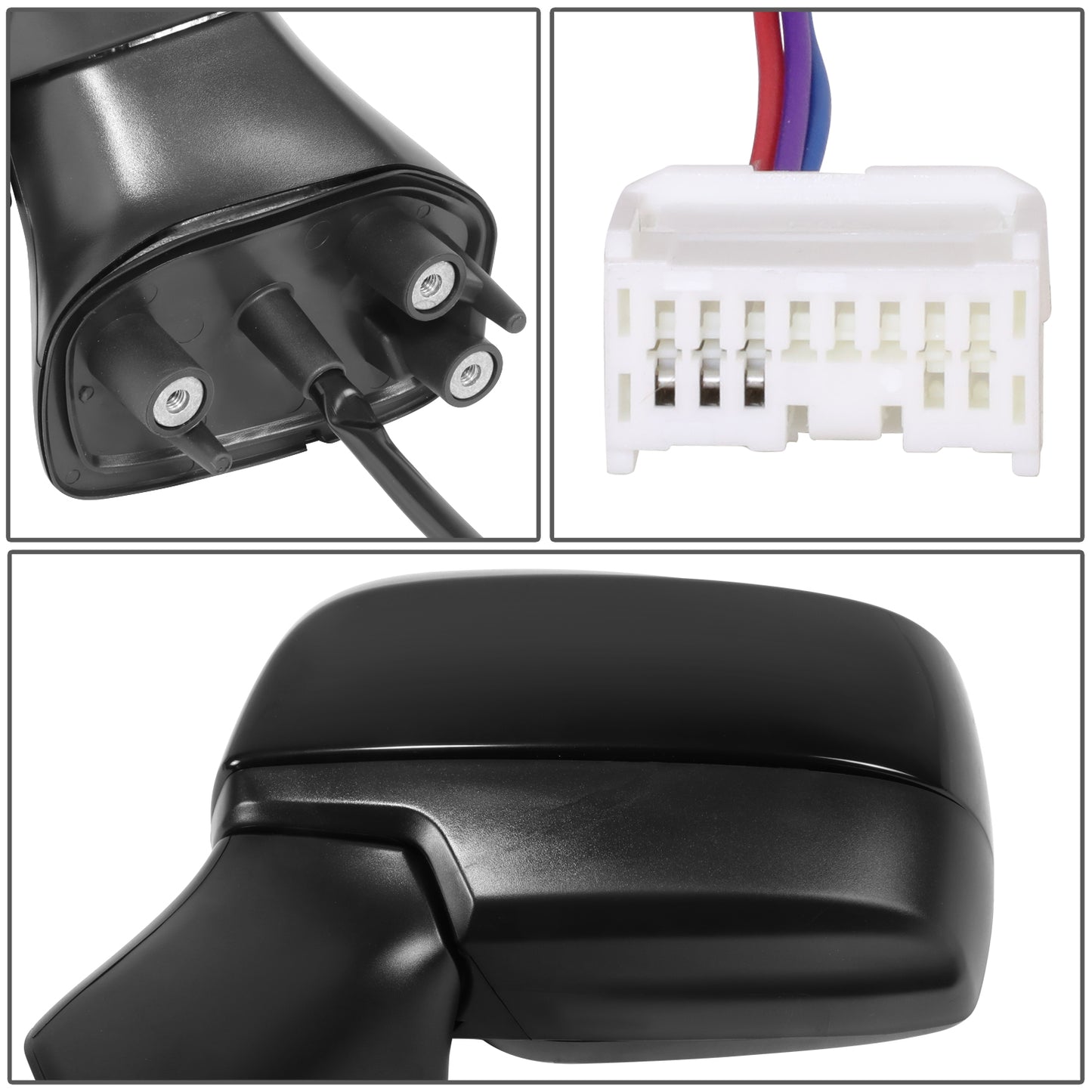 RETROVISOR MIRROR - OE STYLE - SUBARU LEGACY 15-17 - SUBARU OUTBACK 15-17 - WITH POWER - DRIVER SIDE - PAINT TO MATCH - BLACK