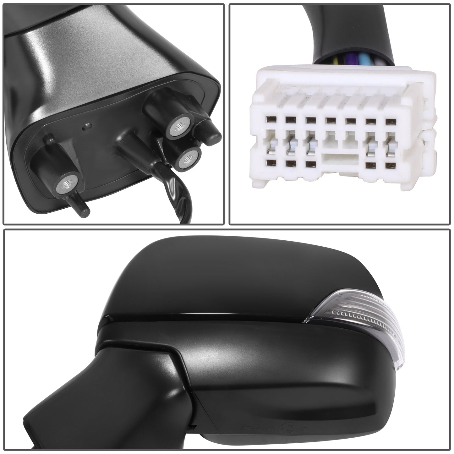 RETROVISOR MIRROR - OE STYLE - SUBARU FORESTER 17-18 - WITH POWER WITH HEATED WITH SIGNAL WITH BLIND SPOT - DRIVER SIDE - PAINT TO MATCH - BLACK