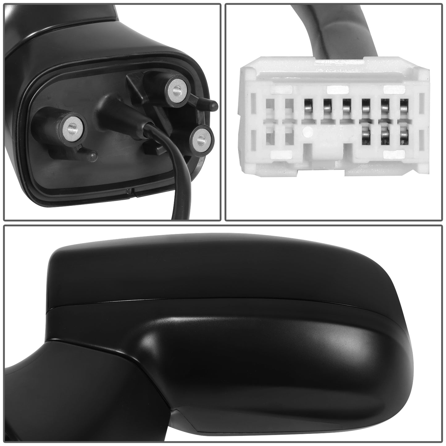 RETROVISOR MIRROR - OE STYLE - SUBARU LEGACY 18-19 - SUBARU OUTBACK 18-19 - WITH POWER WITH HEATED - DRIVER SIDE - PAINT TO MATCH - BLACK