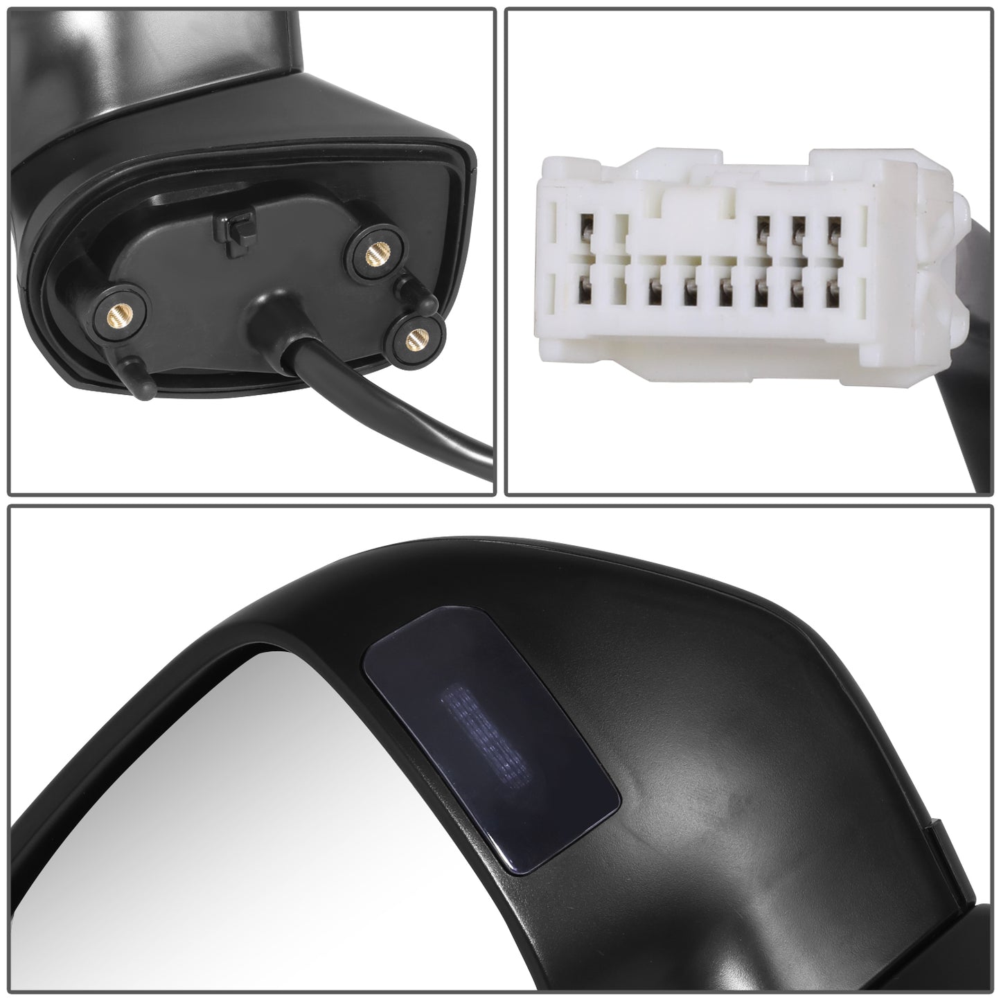 RETROVISOR MIRROR - OE STYLE - SUBARU IMPREZA 17-23 - WITH POWER WITH HEATED WITH BLIND SPOT - DRIVER SIDE - PAINT TO MATCH - BLACK