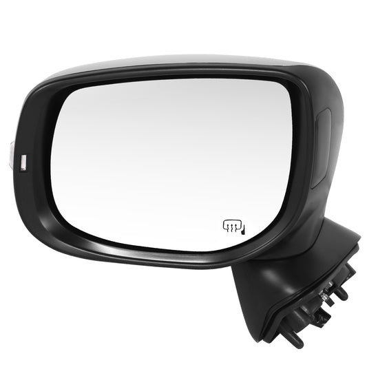 RETROVISOR MIRROR - OE STYLE - SUBARU FORESTER 19-24 - WITH POWER WITH HEATED WITH SIGNAL WITH BLIND SPOT WITH MEMORY CHROME COVER - DRIVER SIDE - SMOOTH - BLACK / CHROME