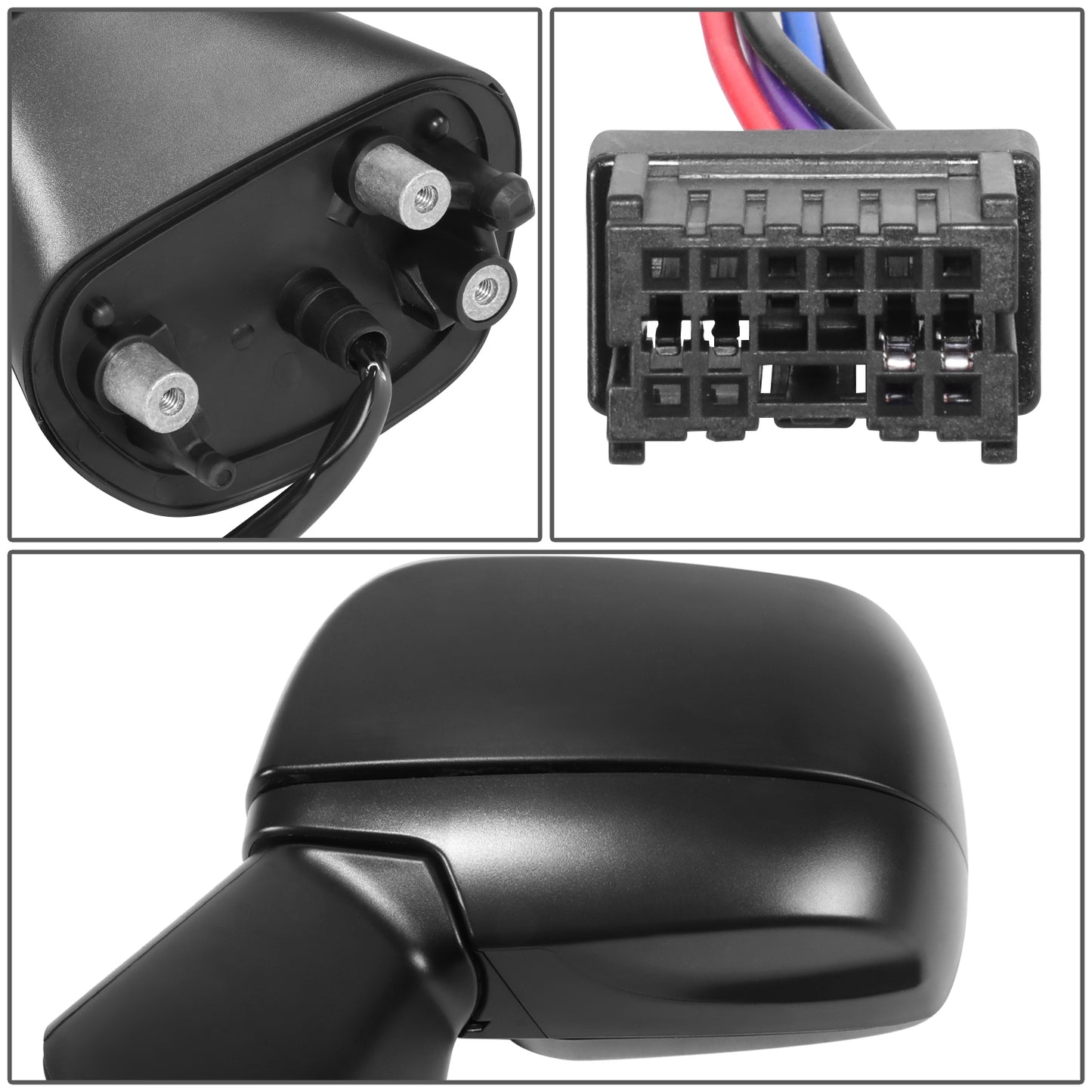 RETROVISOR MIRROR - OE STYLE - SUBARU IMPREZA 12-14 - WITH POWER WITH HEATED GLASS - DRIVER SIDE - PAINT TO MATCH - BLACK