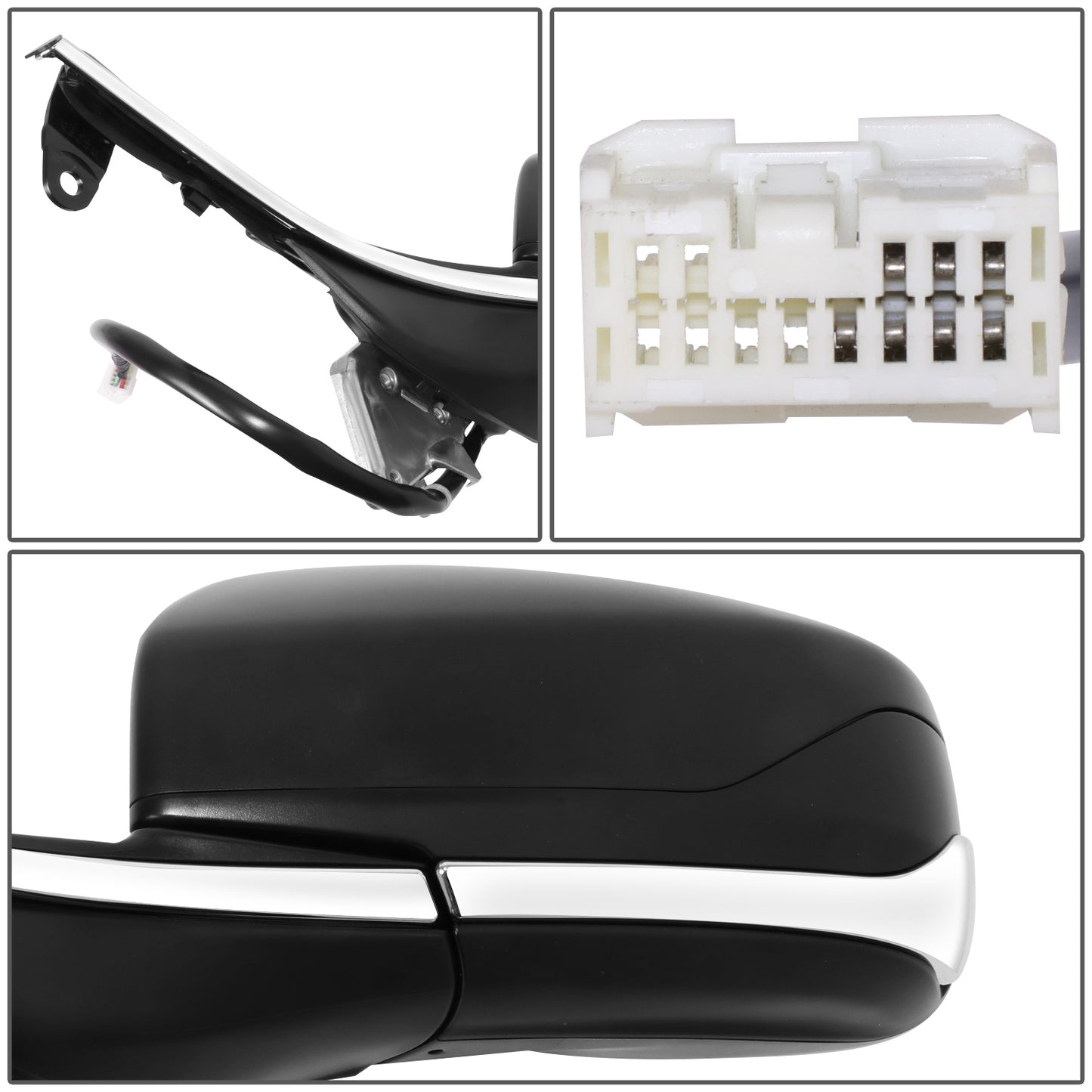 RETROVISOR MIRROR - OE STYLE - SUBARU LEGACY 2020-2024 - SUBARU OUTBACK 2020-2024 - WITH POWER - DRIVER LEFT SIDE - BLACK