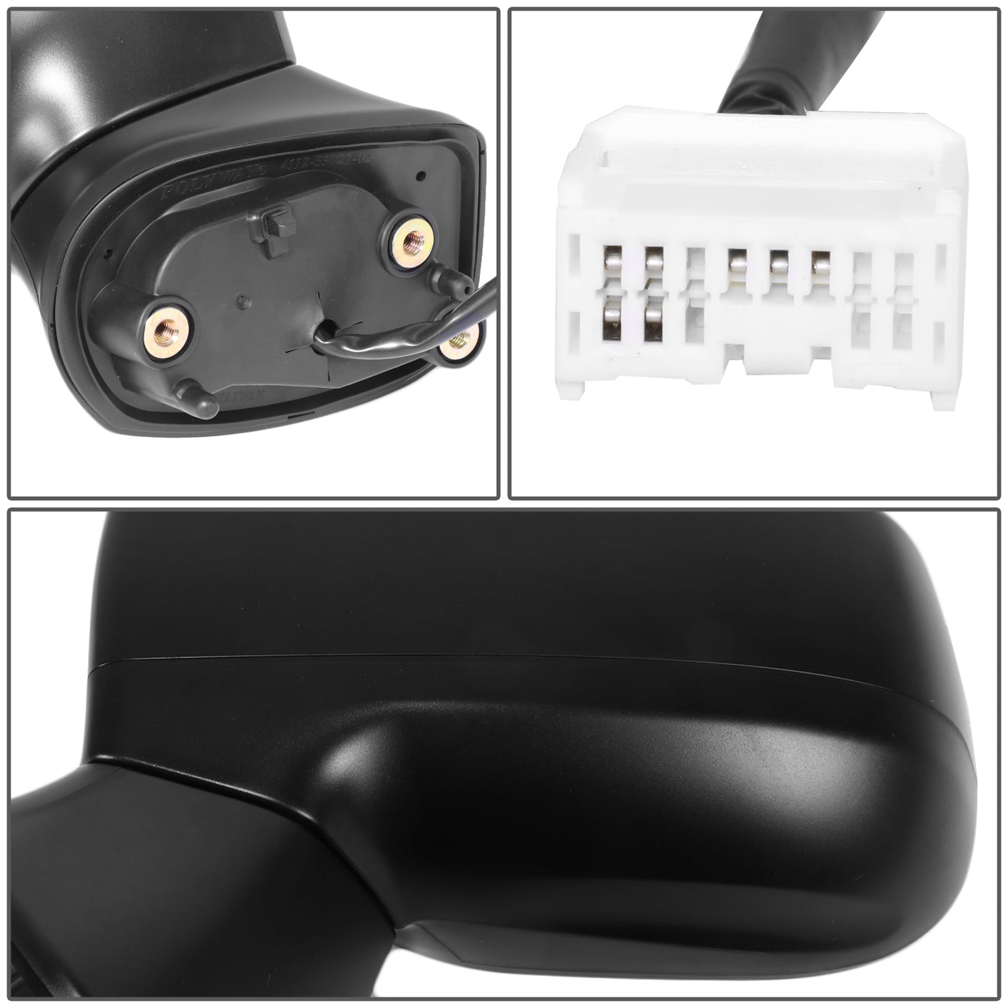 RETROVISOR MIRROR - OE STYLE - SUBARU CROSSTREK 18-23 - WITH POWER - DRIVER SIDE - PAINT TO MATCH - BLACK