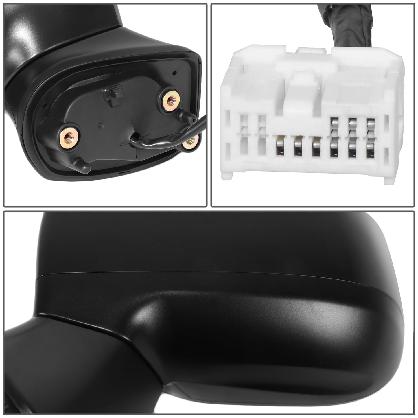 RETROVISOR MIRROR - OE STYLE - SUBARU CROSSTREK 2018-2023 - WITH POWER WITH HEATED - DRIVER LEFT SIDE - BLACK