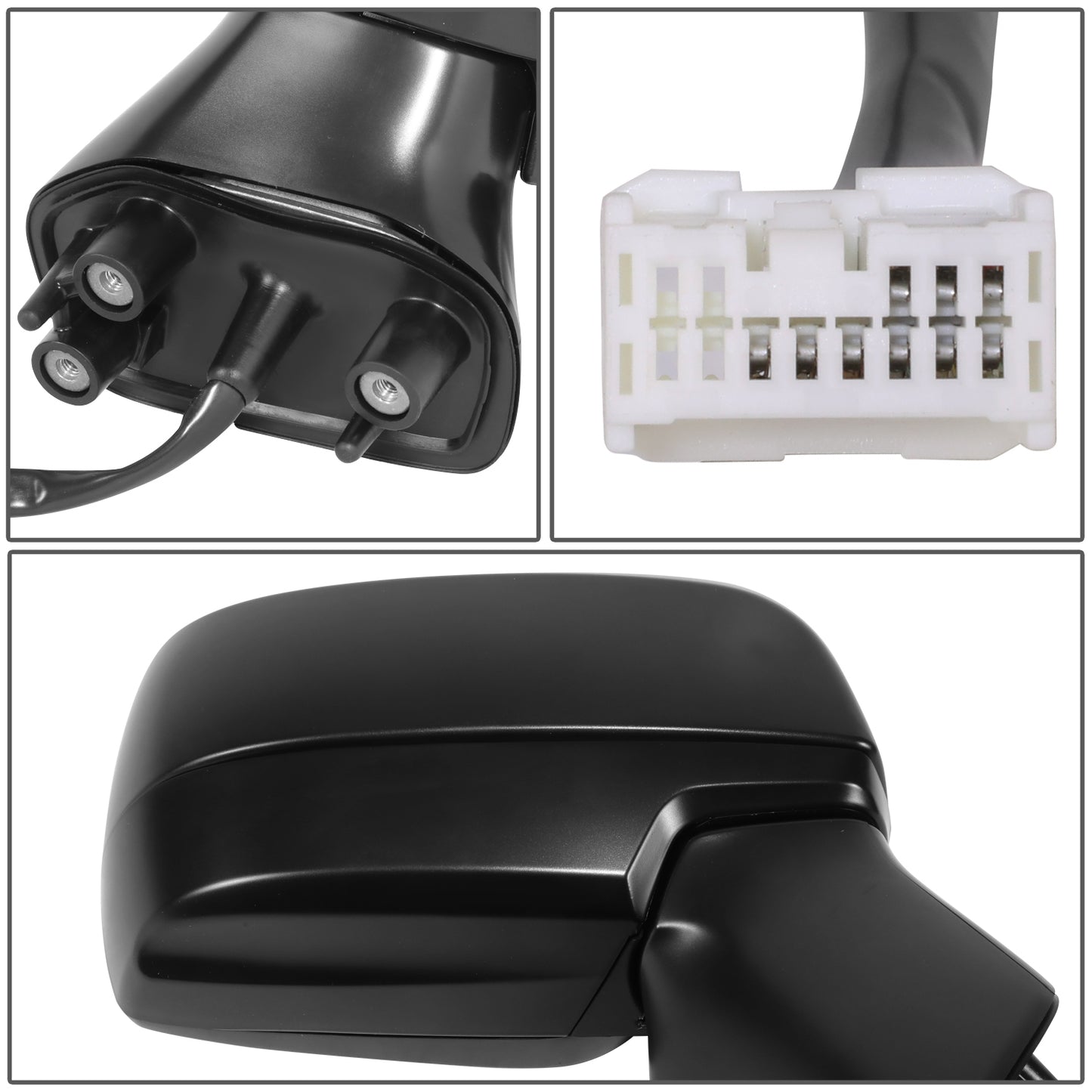 RETROVISOR MIRROR - OE STYLE - SUBARU LEGACY 15-17 - SUBARU OUTBACK 15-17 - WITH POWER WITH HEATED - PASSENGER SIDE - PAINT TO MATCH - BLACK