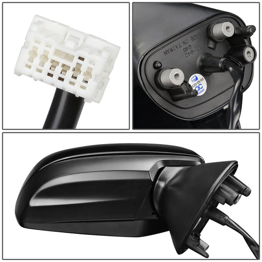 RETROVISOR MIRROR - OEM - 15-16 SUBARU IMPREZA - POWERED - FOLDING - BLACK MATERIAL - RIGHT