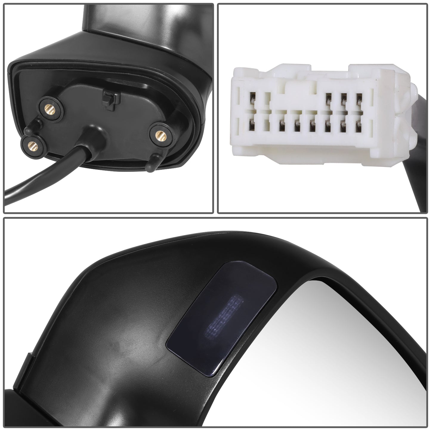 RETROVISOR MIRROR - OE STYLE - SUBARU IMPREZA 17-23 - WITH POWER WITH HEATED WITH BLIND SPOT - PASSENGER SIDE - PAINT TO MATCH - BLACK