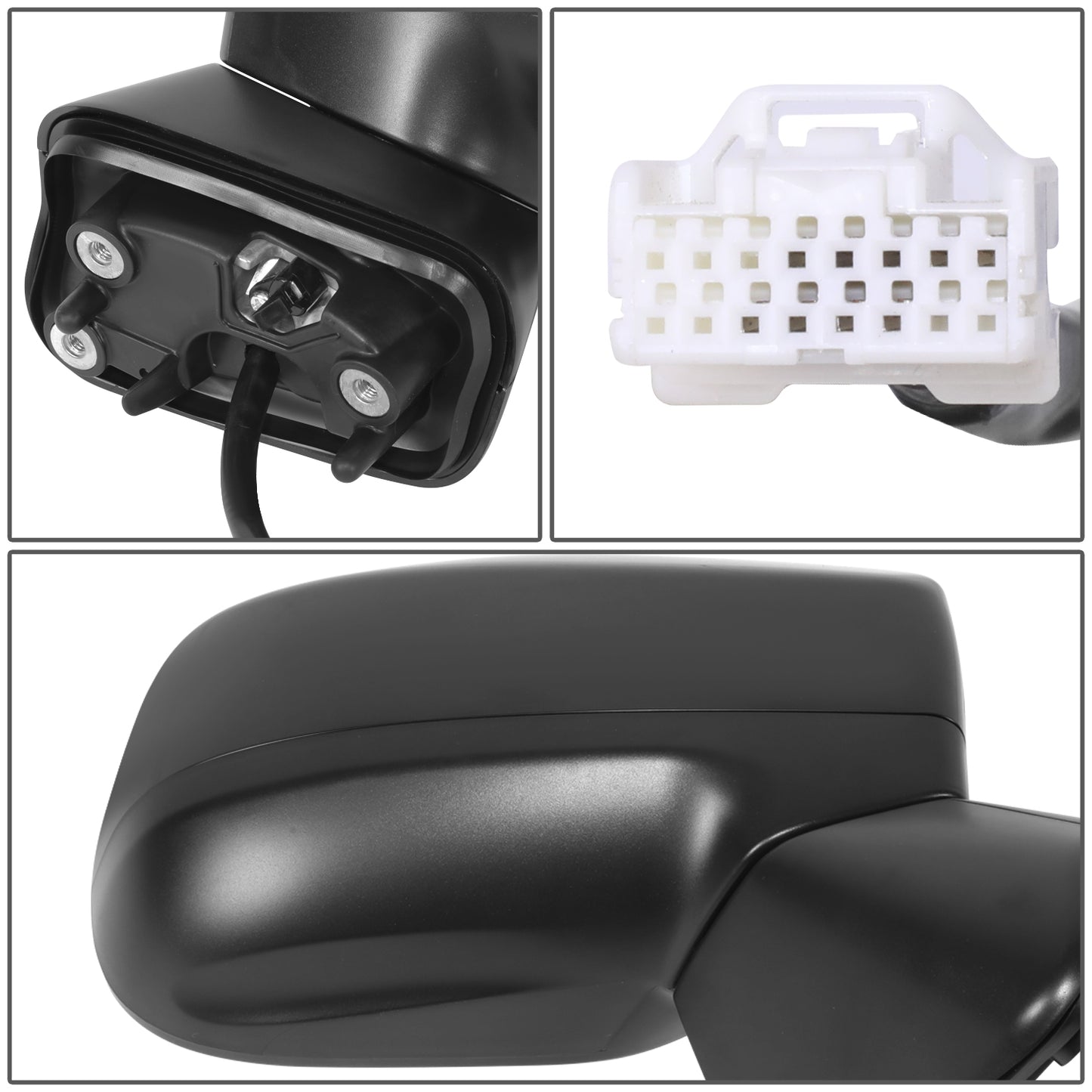 RETROVISOR MIRROR - OE STYLE - SUBARU FORESTER 2019-2024 - WITH POWER WITH HEATED - PASSENGER RIGHT SIDE - BLACK