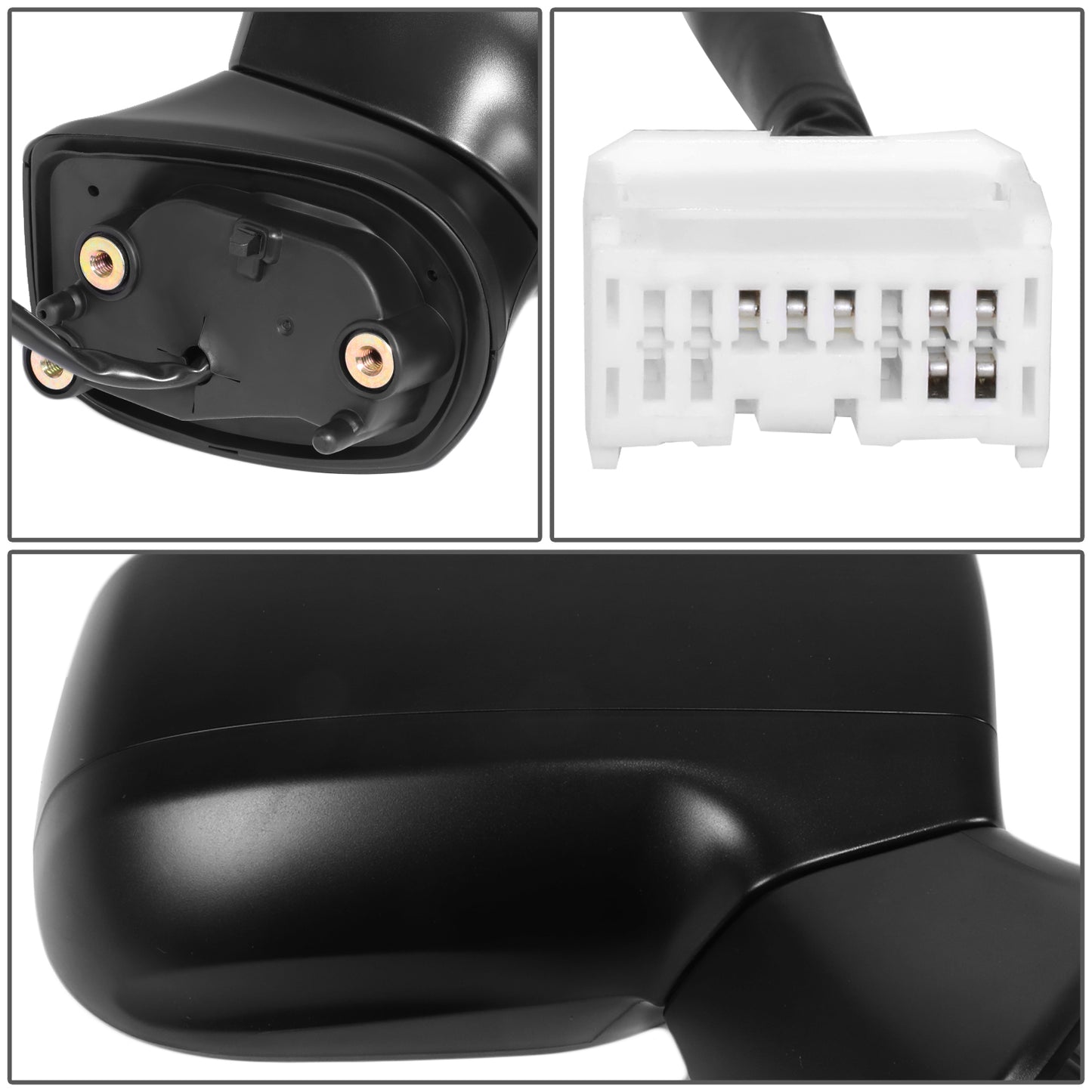 RETROVISOR MIRROR - OE STYLE - SUBARU CROSSTREK 2018-2023 - WITH POWER - PASSENGER RIGHT SIDE - BLACK