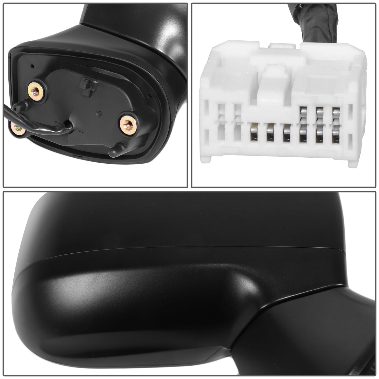 RETROVISOR MIRROR - OE STYLE - SUBARU CROSSTREK 2018-2023 - WITH POWER WITH HEATED - PASSENGER RIGHT SIDE - BLACK