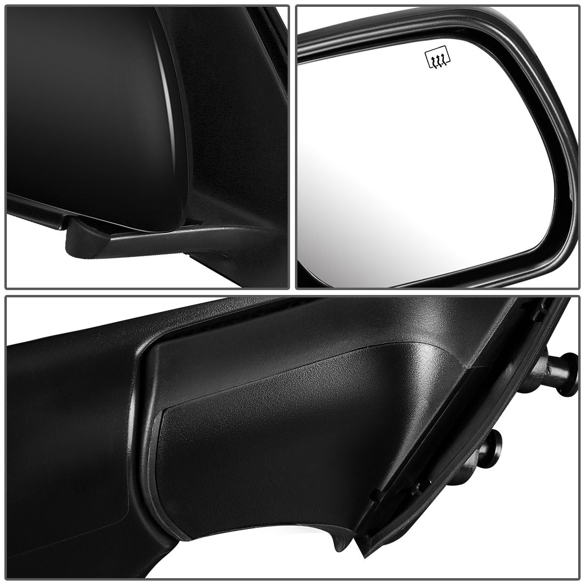RETROVISOR MIRROR - OEM - 06-13 SUZUKI GRAND VITARA - POWERED - HEATED - PAINTABLE - BLACK - RIGHT