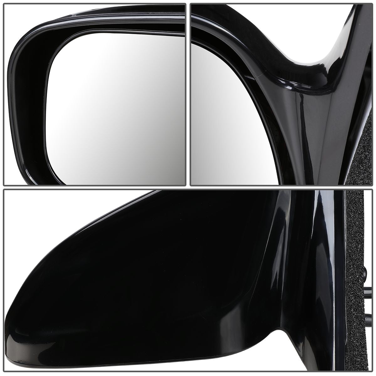 RETROVISOR MIRROR - OEM - 97-01 TOYOTA CAMRY - POWERED - PAINTABLE - BLACK - LEFT