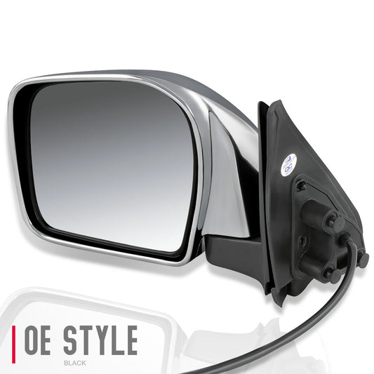 RETROVISOR MIRROR - OEM - 01-04 TOYOTA TACOMA - DOES NOT FIT S-RUNNER MODELS - POWERED - CHROME - LEFT