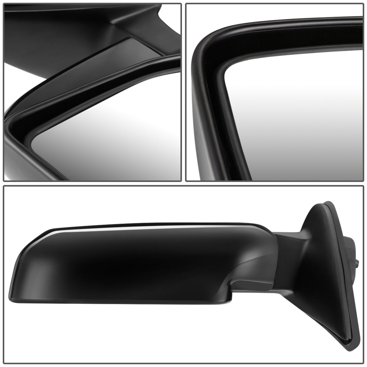 RETROVISOR MIRROR - OEM - 96-02 TOYOTA 4RUNNER - POWERED - FOLDING - BLACK MATERIAL - LEFT