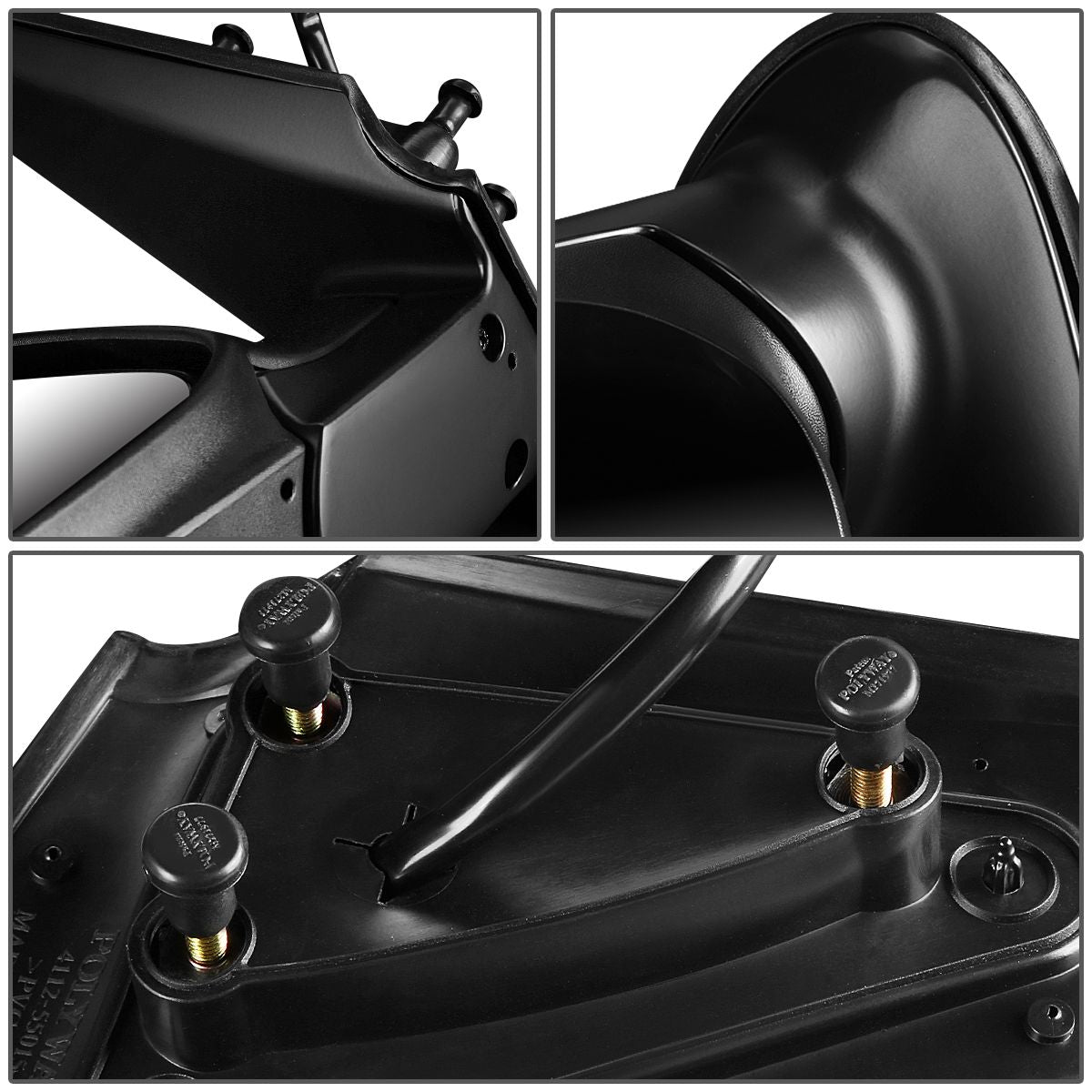 RETROVISOR MIRROR - OEM - 04-06 TOYOTA TUNDRA (CREW CAB) / 01-07 TOYOTA SEQUOIA - POWERED - HEATED - TEXTURED - BLACK - LEFT