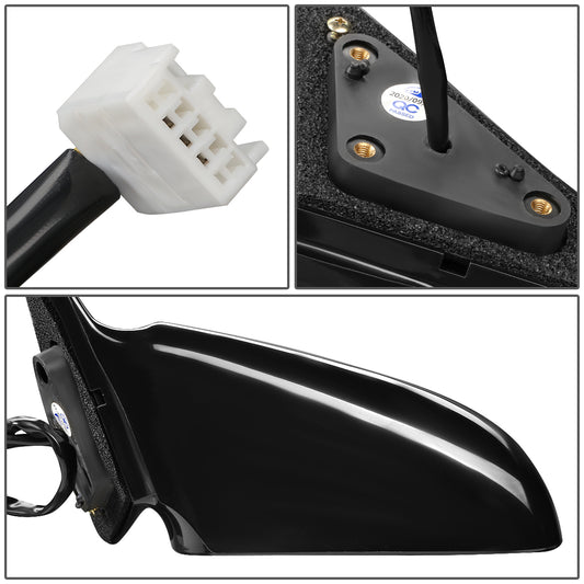 RETROVISOR MIRROR - OEM - 99-03 TOYOTA SOLARA - POWERED - BLACK MATERIAL - LEFT