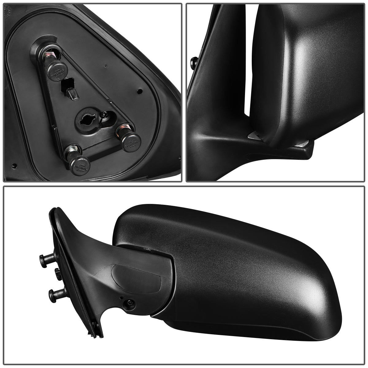 RETROVISOR MIRROR - OEM - 05-11 TOYOTA TACOMA - MANUAL - TEXTURED - BLACK - LEFT