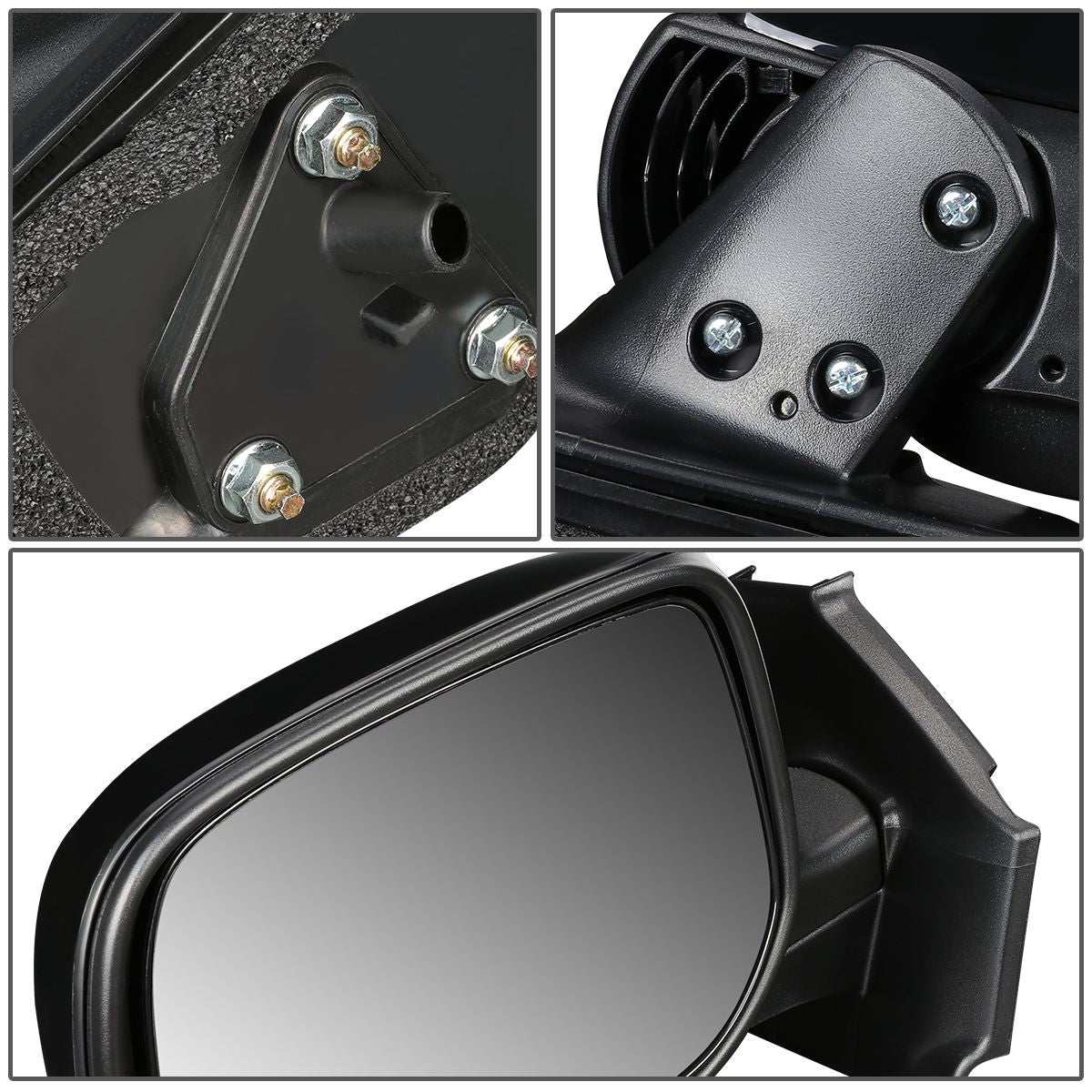 RETROVISOR MIRROR - OEM - 06-11 TOYOTA YARIS HATCHBACK - MANUAL - TEXTURED - BLACK - LEFT