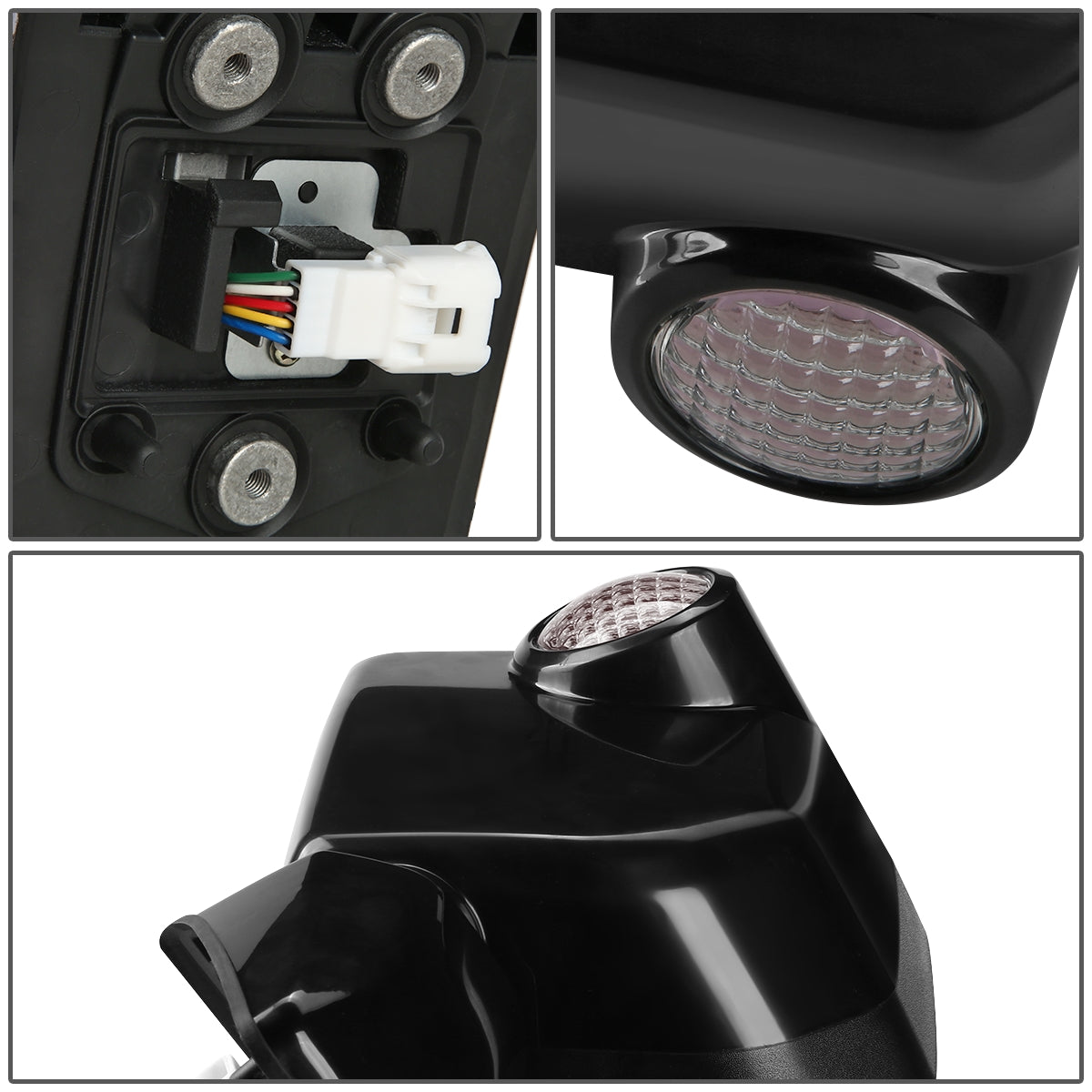 RETROVISOR MIRROR - OEM - 07-09 TOYOTA FJ CRUISER - POWERED - PAINTABLE - BLACK - LEFT