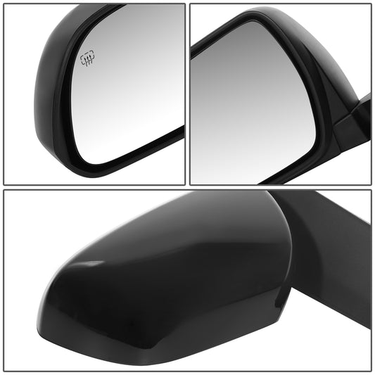 RETROVISOR MIRROR - OEM - 13-14 TOYOTA SIENNA - POWERED - HEATED - TEXTURED, CAP PAINTABLE - BLACK - LEFT