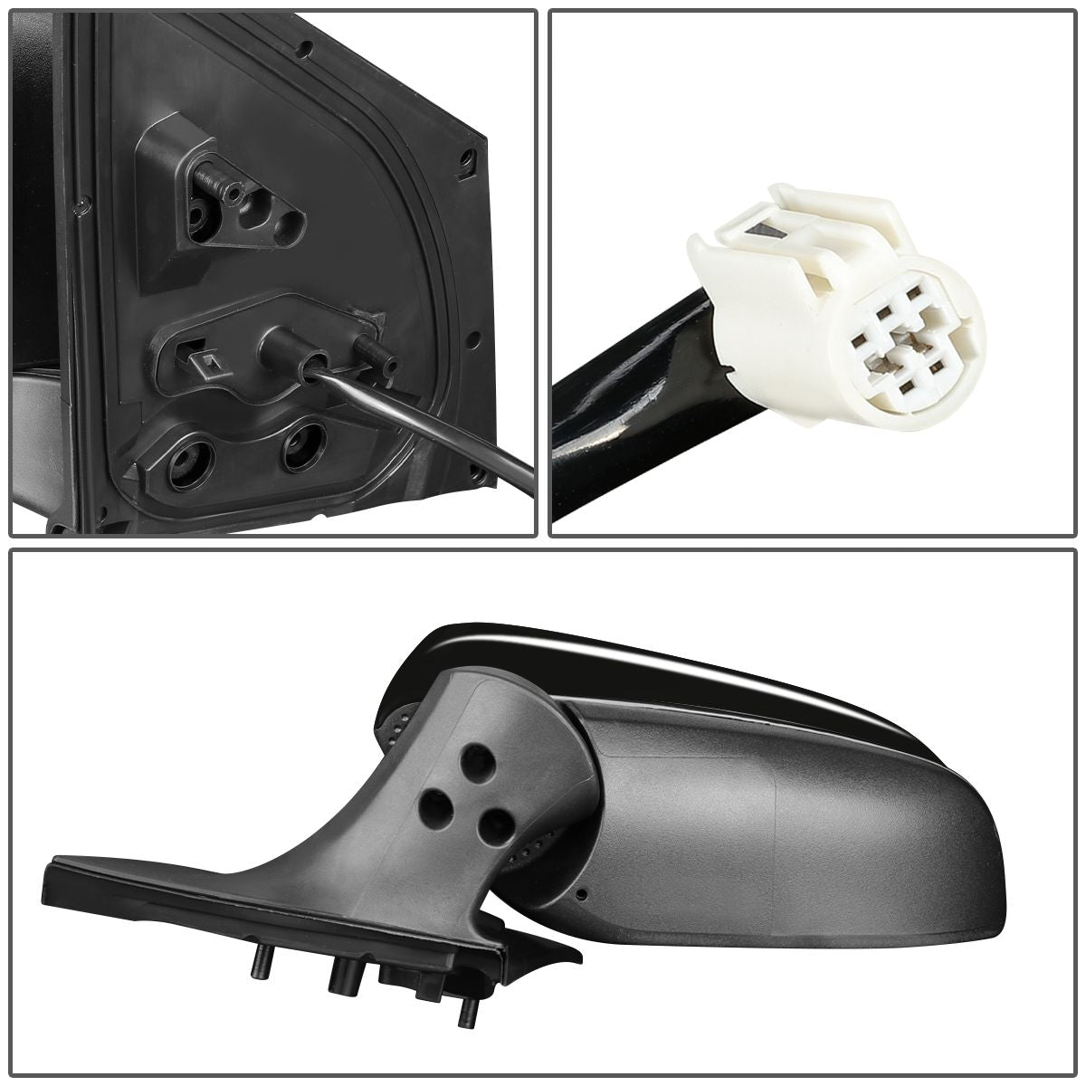 RETROVISOR MIRROR - OEM - 14-19 TOYOTA COROLLA SEDAN / 17-18 COROLLA IM / 2016 SCION IM - POWERED - TEXTURED - BLACK - LEFT