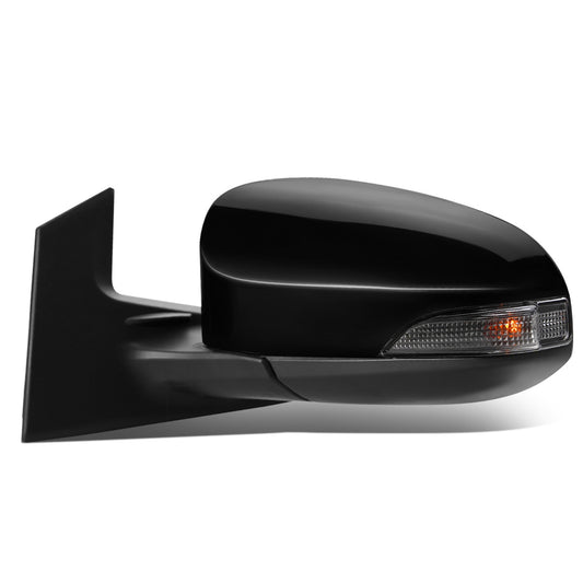 RETROVISOR MIRROR - OEM - 12-14 TOYOTA PRIUS-C - POWERED - HEATED - W/ SIGNAL LIGHT - FOLDING - BLACK MATERIAL - LEFT