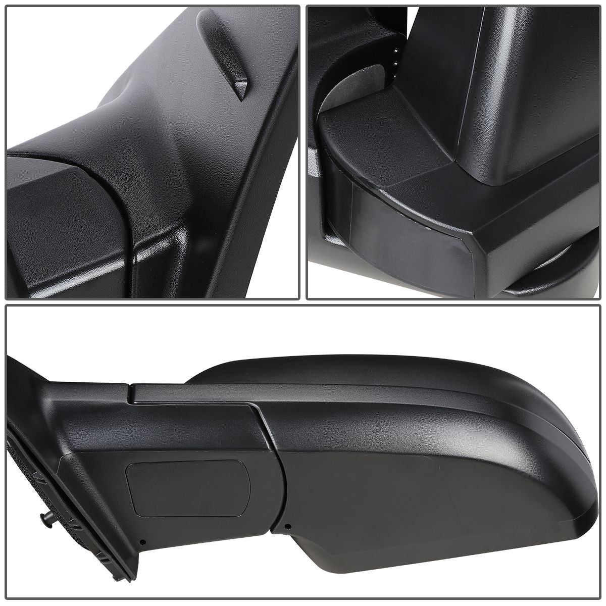 RETROVISOR MIRROR - OEM - 14-18 TOYOTA TUNDRA - POWERED - HEATED - TEXTURED - BLACK - LEFT