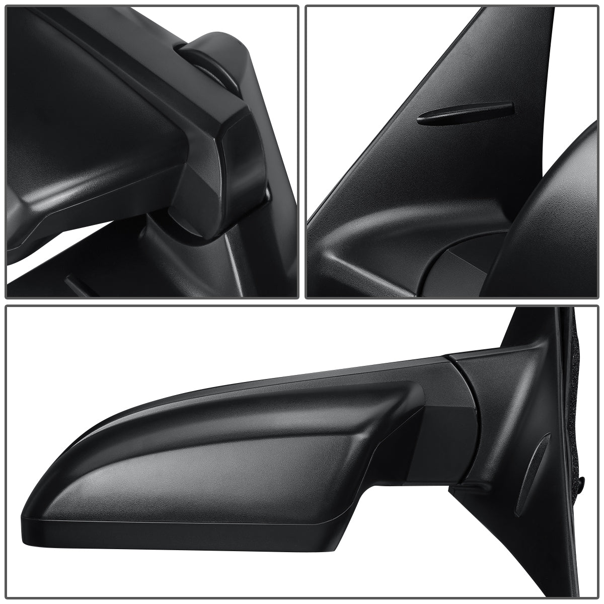 RETROVISOR MIRROR - OEM - 14-15 TOYOTA TUNDRA - POWER MIRROR ADJUSTMENT - HEATED - BLIND SPOT DETECTION - FOLDING - W/O MEMORY, PUDDLE LIGHT OR ASPHERICAL GLASS - ONLY FITS VEHICLES W/ MATCHING FUNCTIONS AS MIRROR - TEXTURED - LEFT