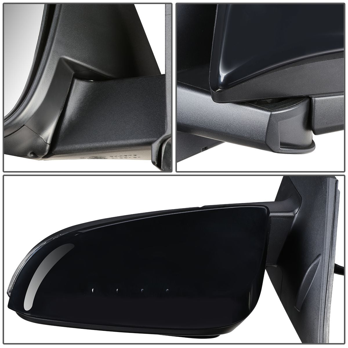 RETROVISOR MIRROR - OEM - 13-15 TOYOTA RAV4 - POWERED - HEATED - TEXTURED - BLACK - LEFT