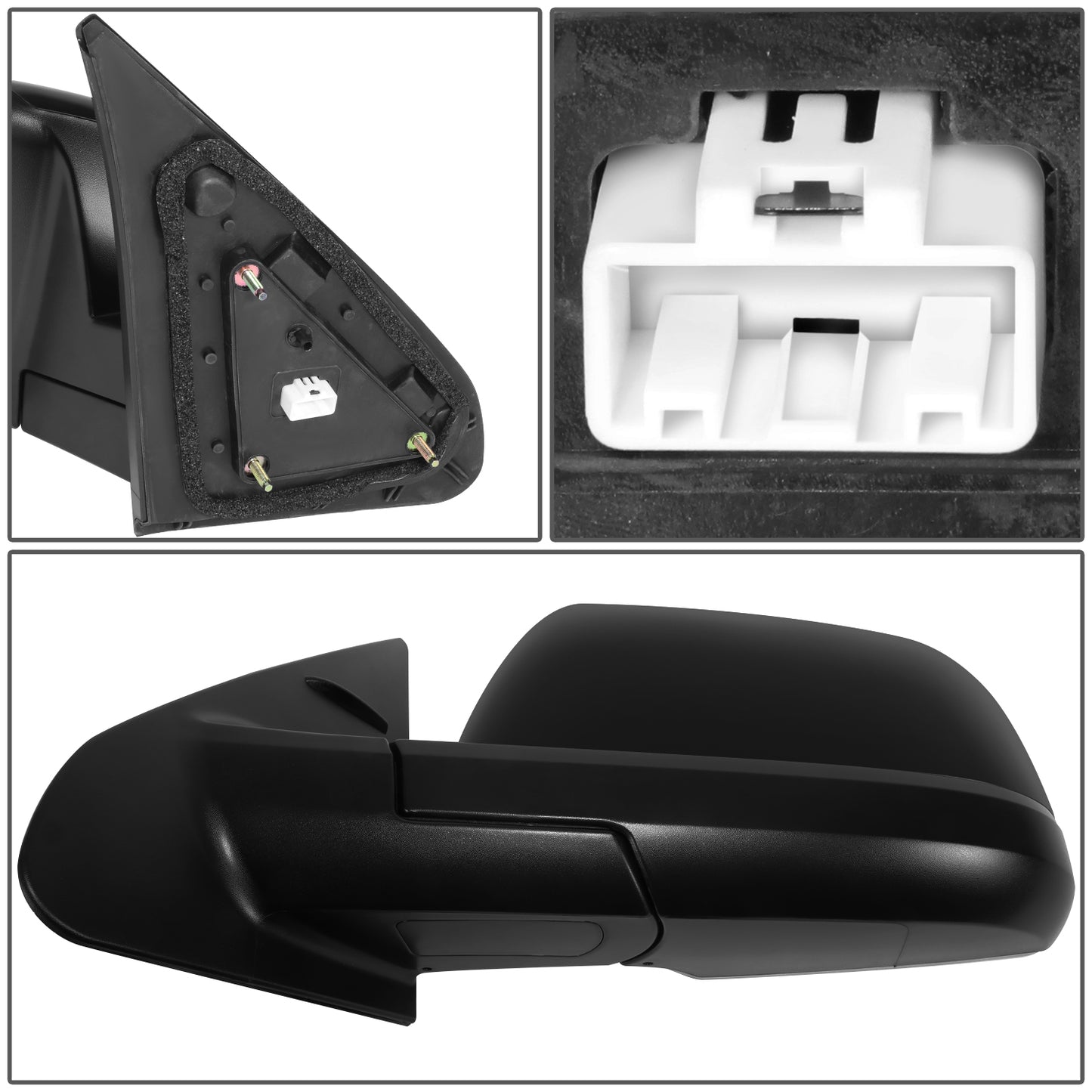 RETROVISOR MIRROR - OE STYLE - TOYOTA SEQUOIA 14-17 - WITH POWER - DRIVER SIDE - PAINT TO MATCH - BLACK