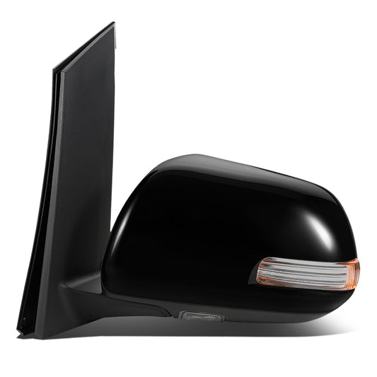 RETROVISOR MIRROR - OEM - 11-17 TOYOTA SIENNA - POWERED - HEATED - W/ SIGNAL LIGHT - W/ MEMORY - W/ PUDDLE LIGHT - W/ BSD - FOLDING - BLACK - LEFT