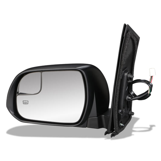 RETROVISOR MIRROR - OEM - 11-17 TOYOTA SIENNA - POWERED - HEATED - FOLDING - W/ SPOTTER GLASS - TEXTURED - BLACK - LEFT
