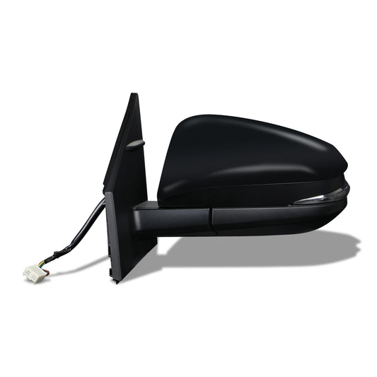 RETROVISOR MIRROR - OEM - 13-15 TOYOTA RAV4 - POWERED - HEATED - W/ SIGNAL LIGHT - W/ SPOTTER GLASS - FOLDING - BLACK MATERIAL - LEFT