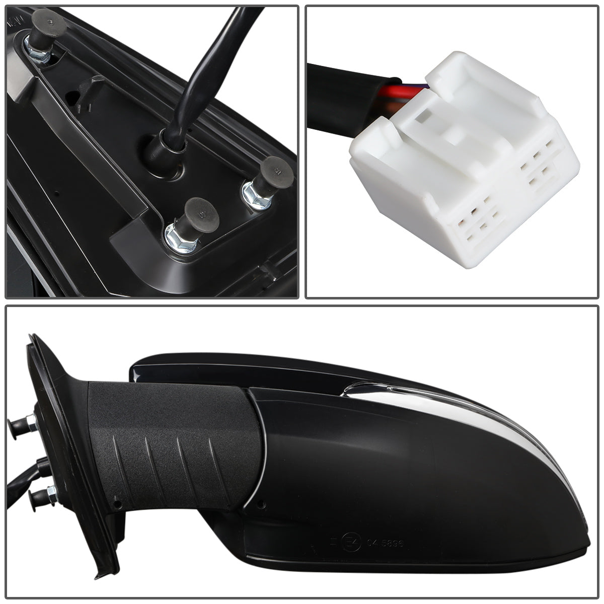 RETROVISOR MIRROR - OEM - 16-17 TOYOTA TACOMA - POWER MIRROR ADJUSTMENT - HEATED - SIGNAL LIGHT - BLIND SPOT DETECTION - FOLDING - W/O MEMORY, PUDDLE LIGHT OR ASPHERICAL GLASS - FOLDING - PAINTABLE - ONLY FITS VEHICLES W/ MATCHING FUNCTIONS AS MIRROR -