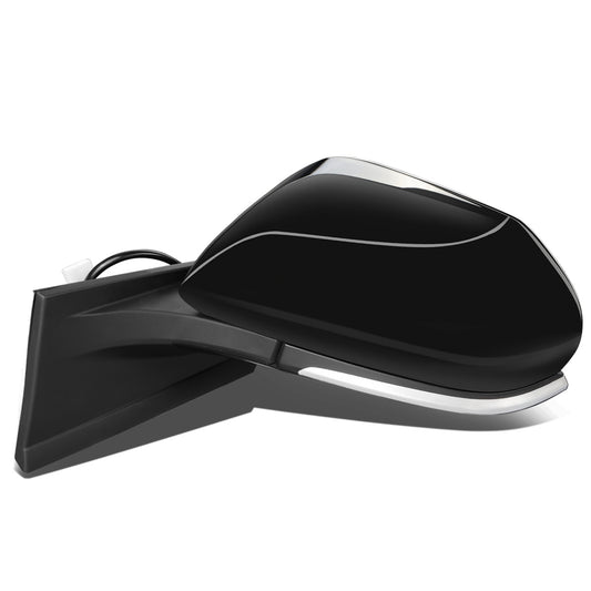 RETROVISOR MIRROR - OEM - 16-18 TOYOTA PRIUS - POWERED - HEATED - FOLDING - TEXTURED - BLACK MATERIAL - LEFT