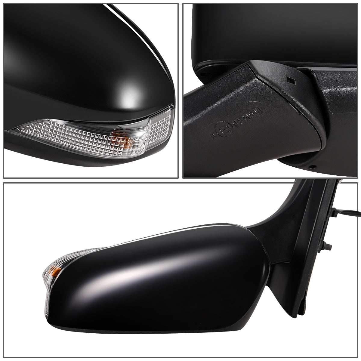 RETROVISOR MIRROR - OEM - 17-19 TOYOTA CH-R - POWERED - HEATED - W/ SIGNAL LIGHT - POWER FOLDING - BLACK MATERIAL - LEFT